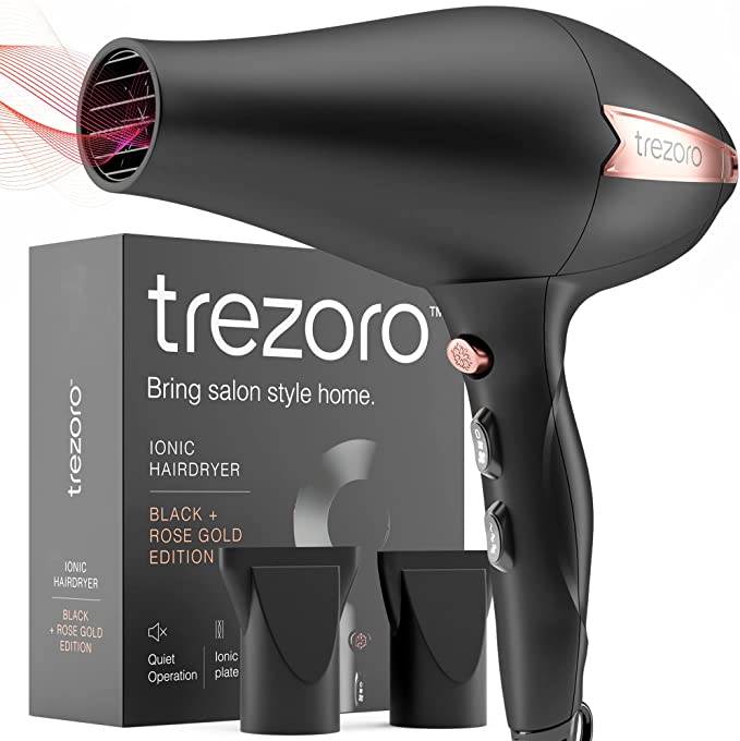 TREZORO Ceramic Ultra Fast Blow Dryer, 2200-Watt