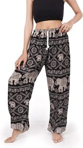 Banjamath Drawstring Waist Loose Fit Women’s Bohemian Pants