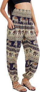 Joob Joob Smocked Waistband & Ankles Women’s Bohemian Pants