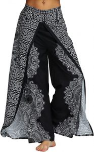 PNKJ High Slit Wide Leg Women’s Bohemian Pants