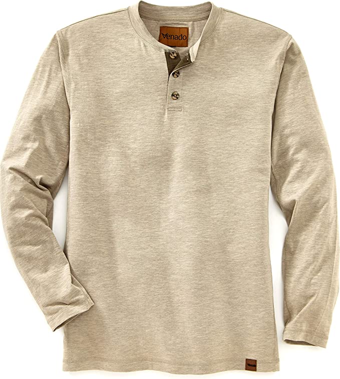 Venado Stretch Fabric Men’s Long Sleeve Henley