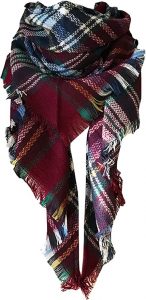 Wander Agio Woolen Yarn Plaid Scarf