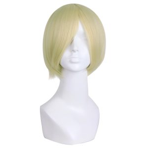 MapofBeauty Short Straight Synthetic Fiber Wig