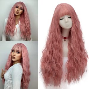 Netgo Long Wavy Breathable Synthetic Fiber Wig