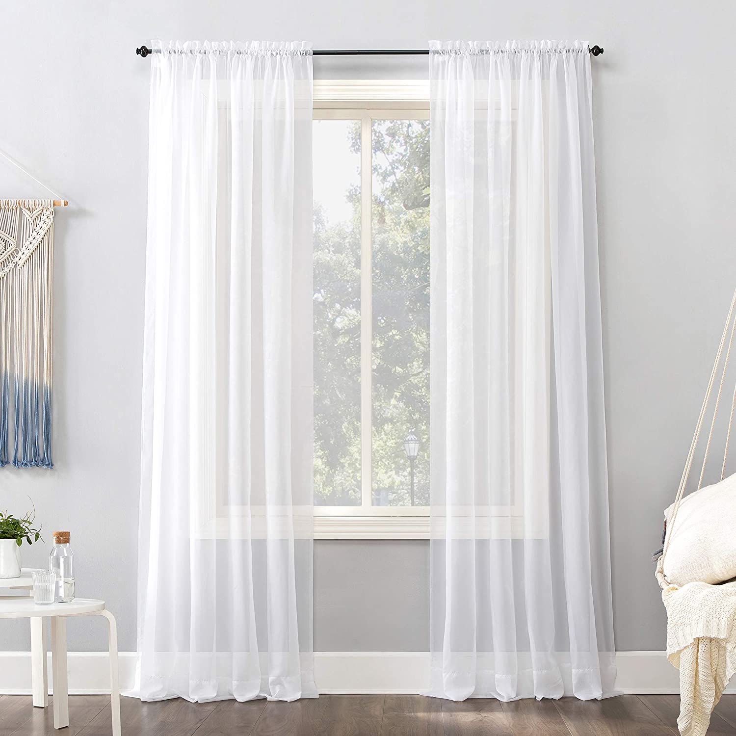 No. 918 Emily Built-In Rod Pocket Sheer Curtain