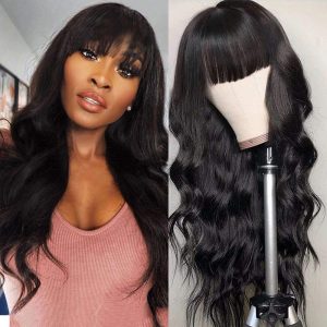 Sooolavely Long Length Real Human Hair Wig