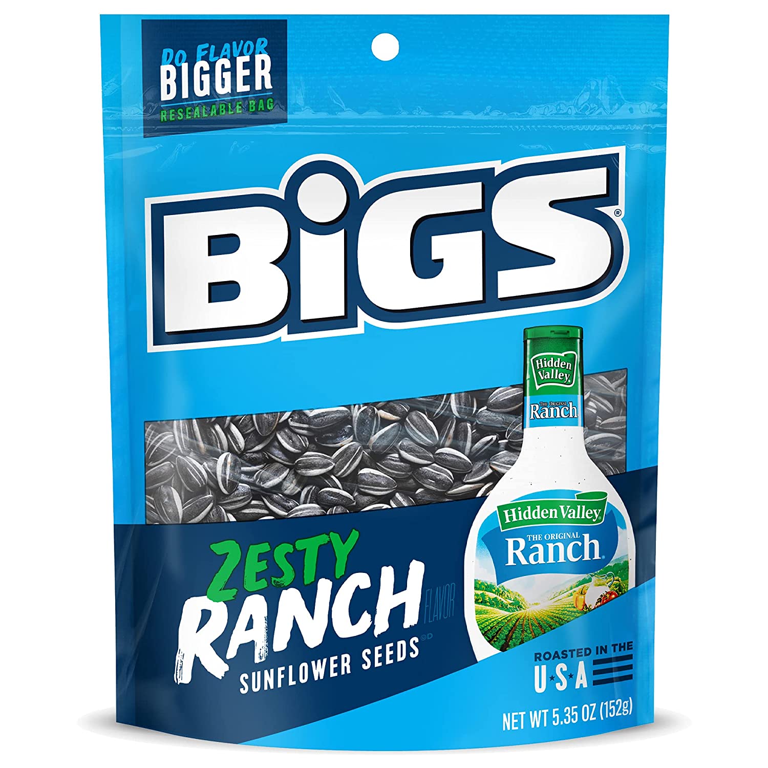 BIGS Zesty Hidden Valley Ranch Sunflower Seeds, 12-Pack