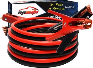 EPAuto 4 Gauge Heavy Duty Jumper Cables