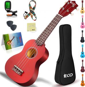 iECO Beginner Kit & Basswood Soprano Ukulele