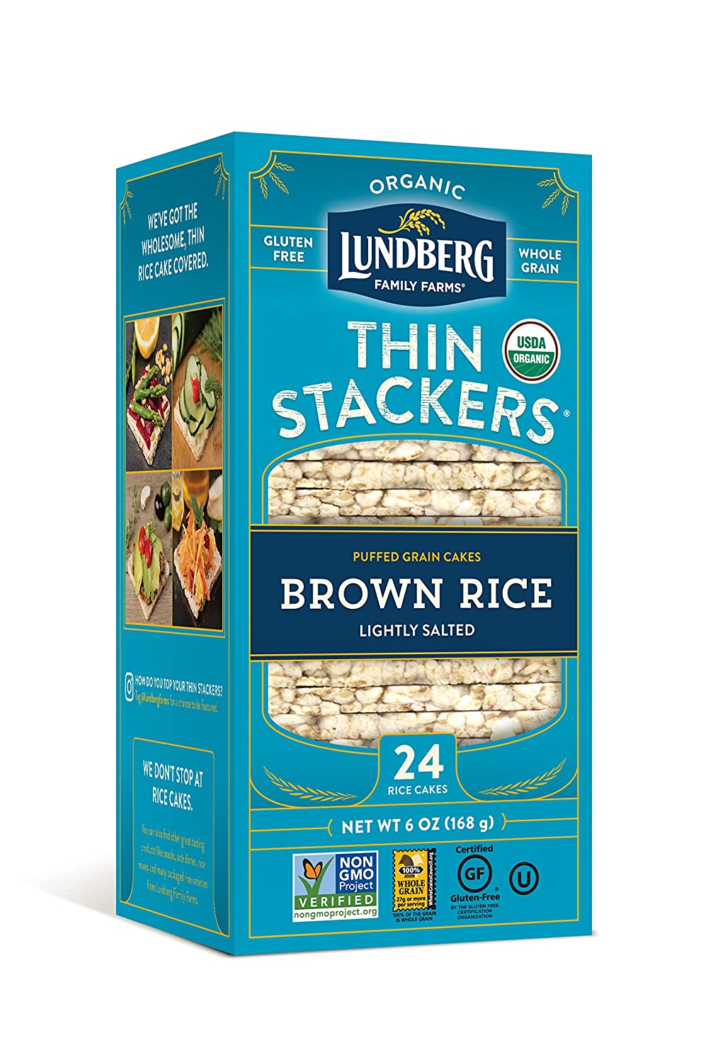 Lundberg Thin Stackers Organic Brown Rice Cakes