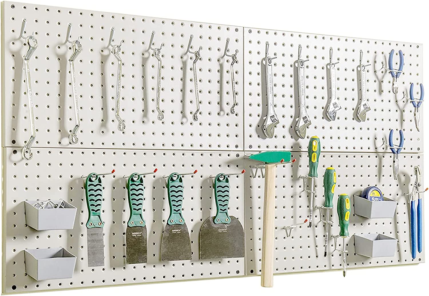 Wallmaster Assorted Steel Hooks & Pegboards, 48-Piece