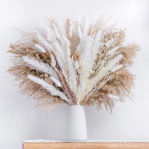 WILD AUTUMN Dried Pampas Grass Boho Decor, 86-Piece