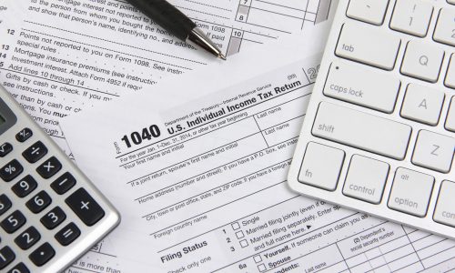 1040 form for filing taxes