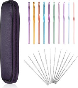 NuLink Metal Compact Crochet Hooks, 22-Count