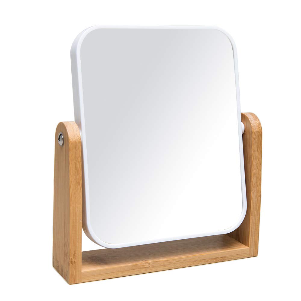 YEAKE Double Sided Swivel Standing Vanity Mirror