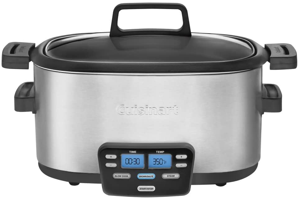 Cuisinart PSC-350 Stainless Steel Dishwasher Safe Slow Cooker, 3.5-Quart