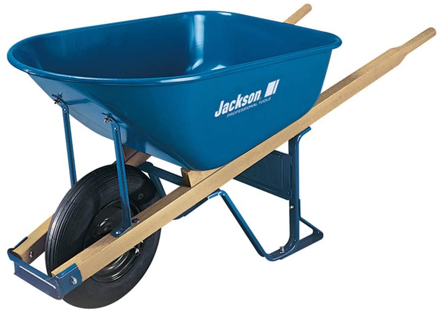 Jackson M6T22 Heavy-Duty Steel Tray Wheelbarrow