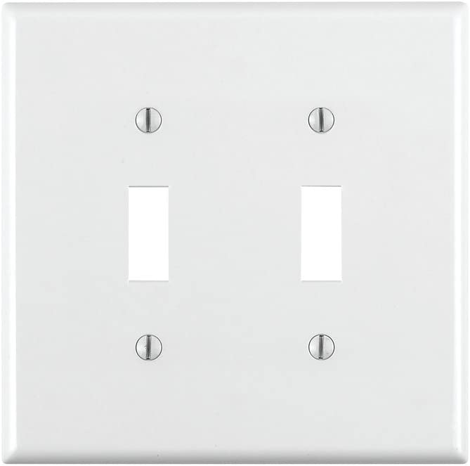 Leviton Rounded Edges Nylon 2-Gang Light Switch Cover