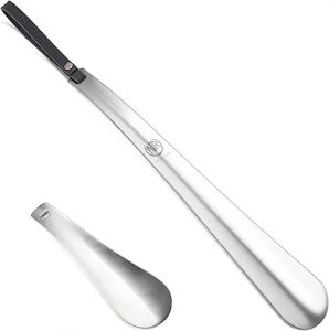 Numplar Heavy Duty Stainless Steel Long Handled Shoehorn