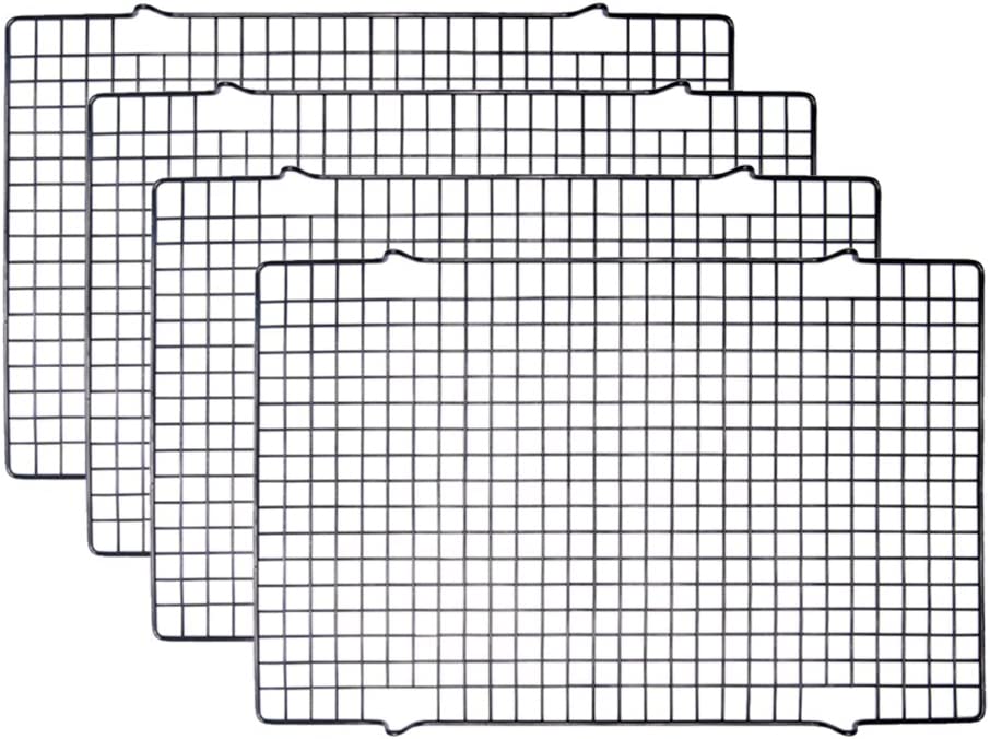 Tebery Non-Stick Coating Cooling Racks, 4-Piece