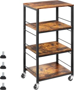 CADUKE Omnidirectional Wheels 4-Tier Coffee Cart