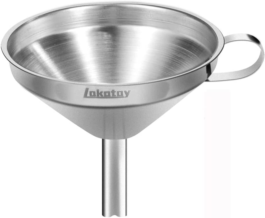 Lakatay Detachable Strainer & Corrosion-Resistant Metal Funnel