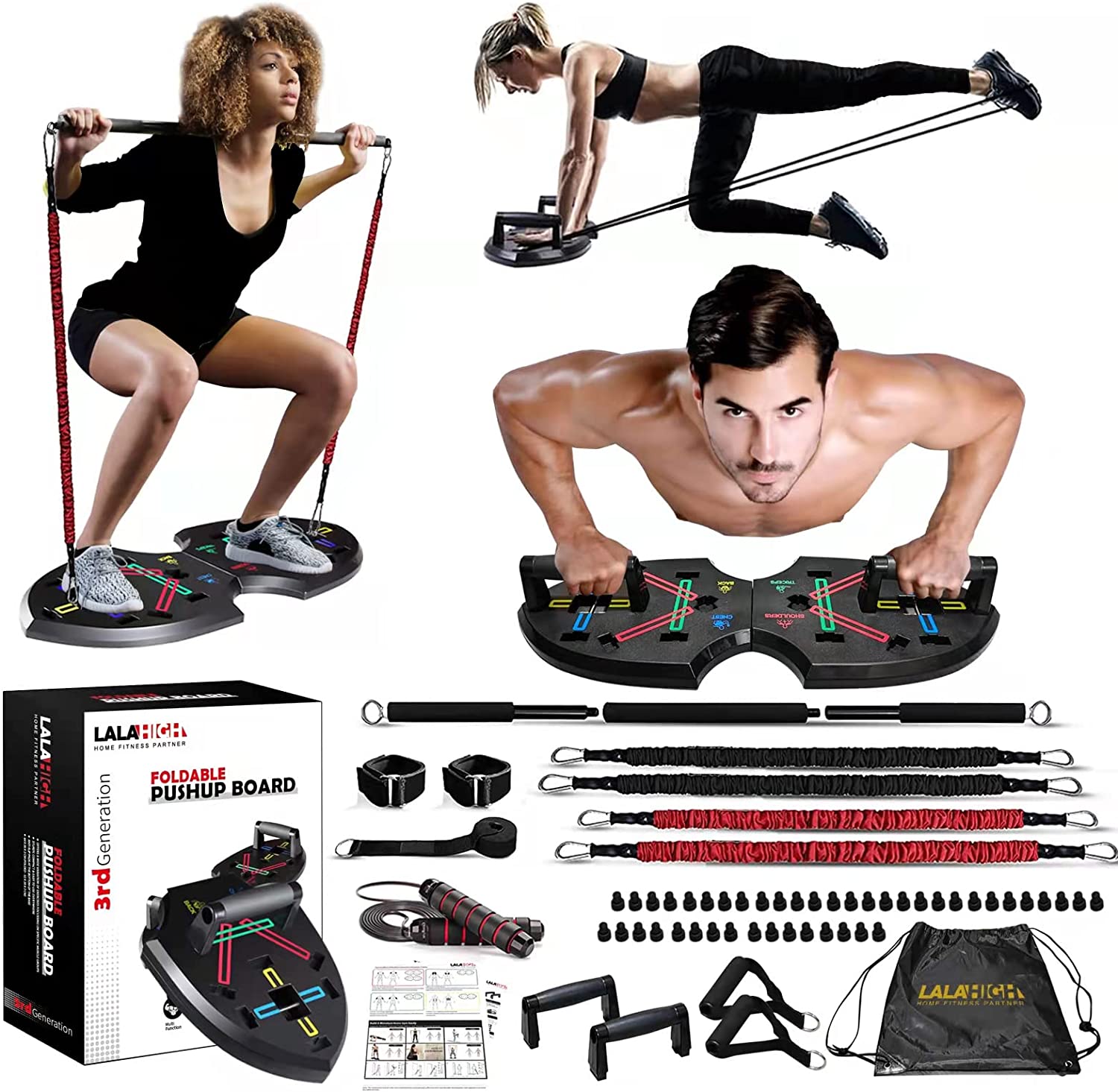 LALAHIGH Easy Store Cardio Home Gym