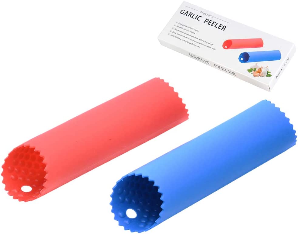 Maxracy Silicone Tube Garlic Peelers, 2-Piece