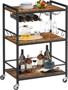 TUTOTAK S-Shaped Hanging Hooks 3-Tier Coffee Cart